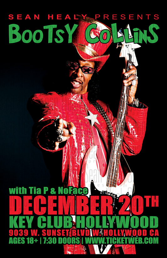Bootsy Collins - Limited Edition  Los Angeles Poster, Key Club (2012)