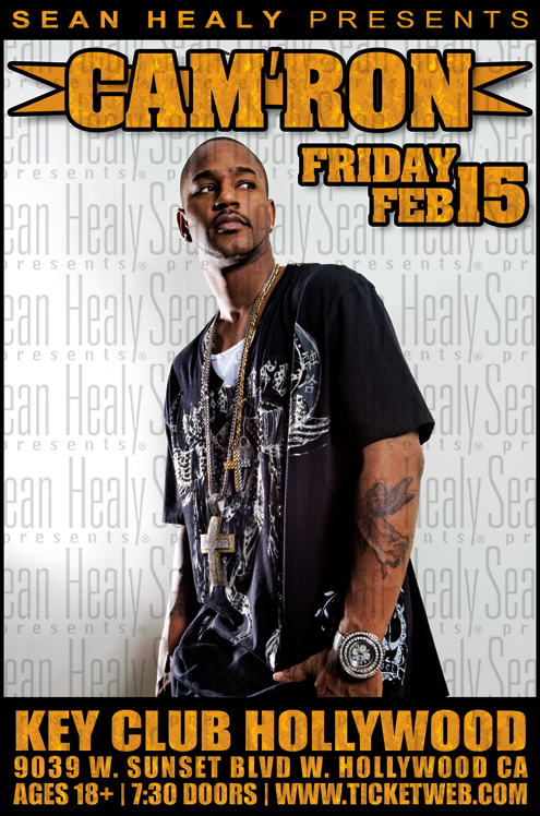 Cam'ron - Limited Edition Los Angeles Poster, Key Club (2013)