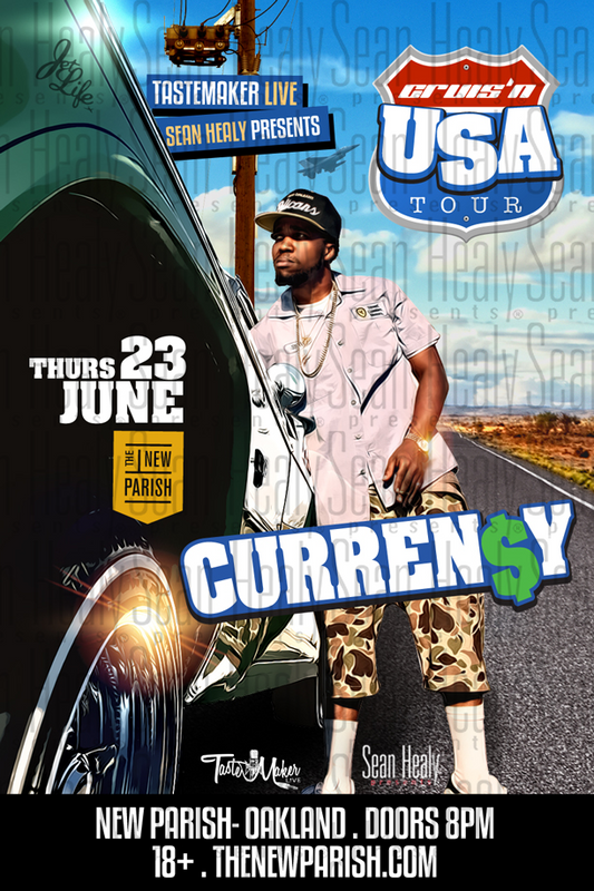 CURREN$Y - Limited Edition Oakland Poster, The New Parish (2017)