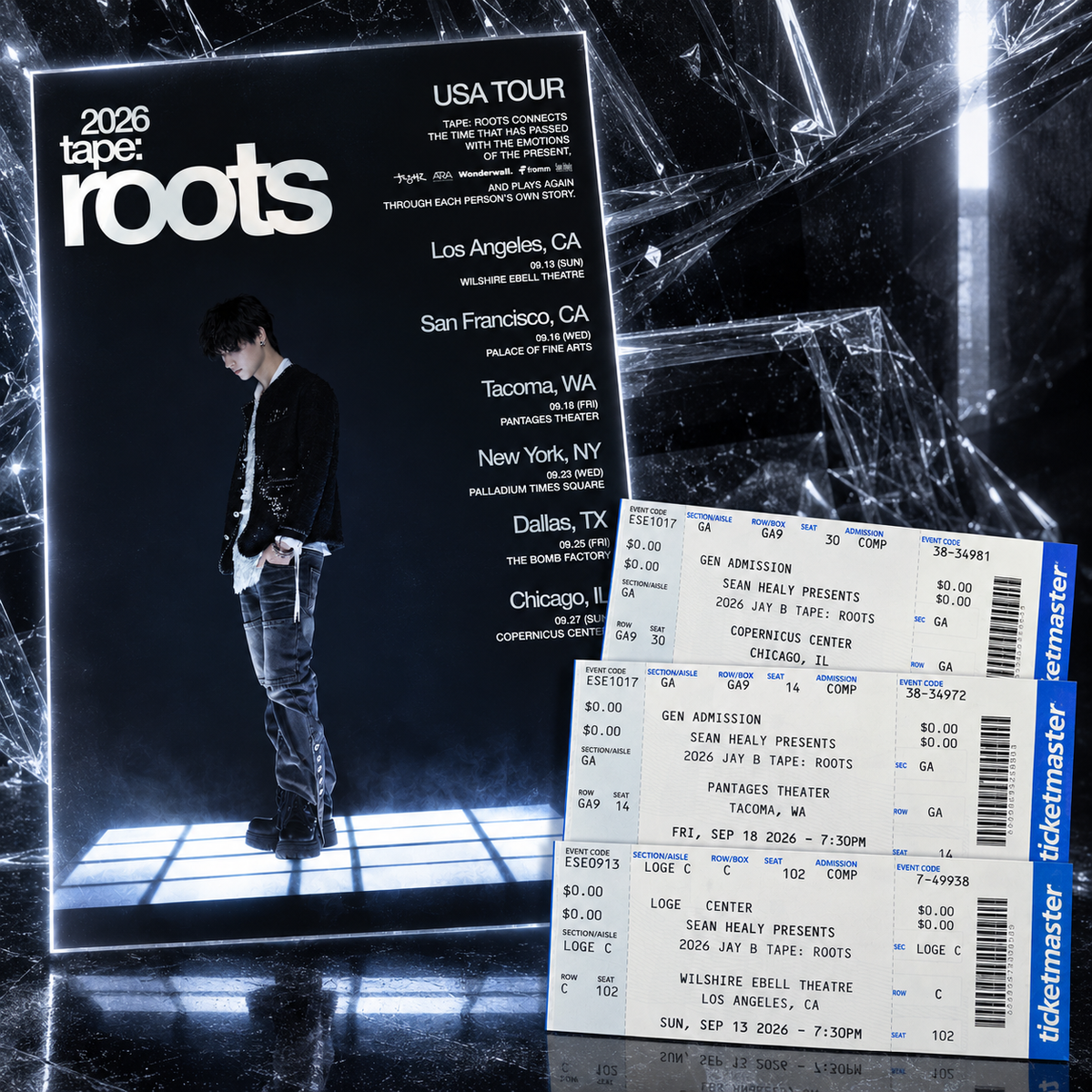 Jay B Tape: Roots Tour 2026 - Poster & Ticket Bundle