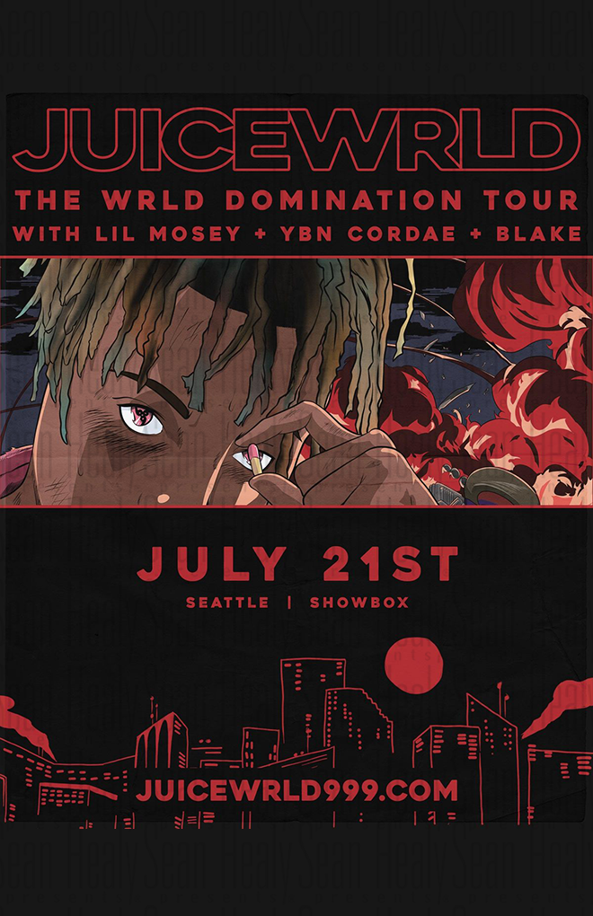 Juice Wrld - Limited Edition Seattle Poster, Showbox  (2018)
