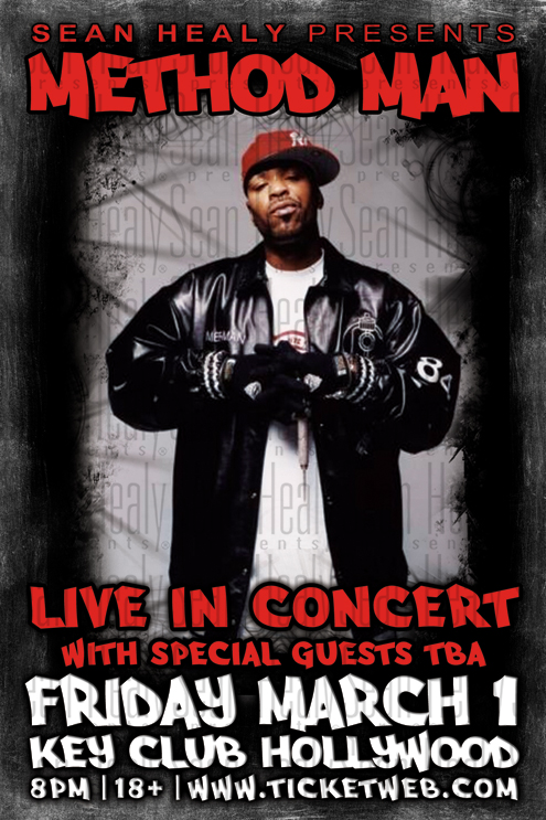 Method Man - Limited Edition Los Angeles Poster, Key Club  (2013)
