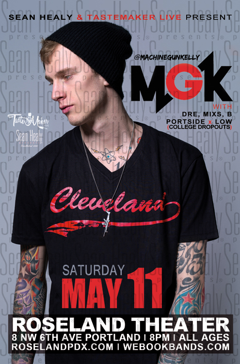 Machine Gun Kelly - Limited Edition OR Poster, ROSELAND THEATRE PORTLAND (2013)