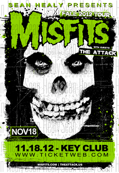 Misfits - Limited Edition Los Angeles Poster, Key Club (2012)