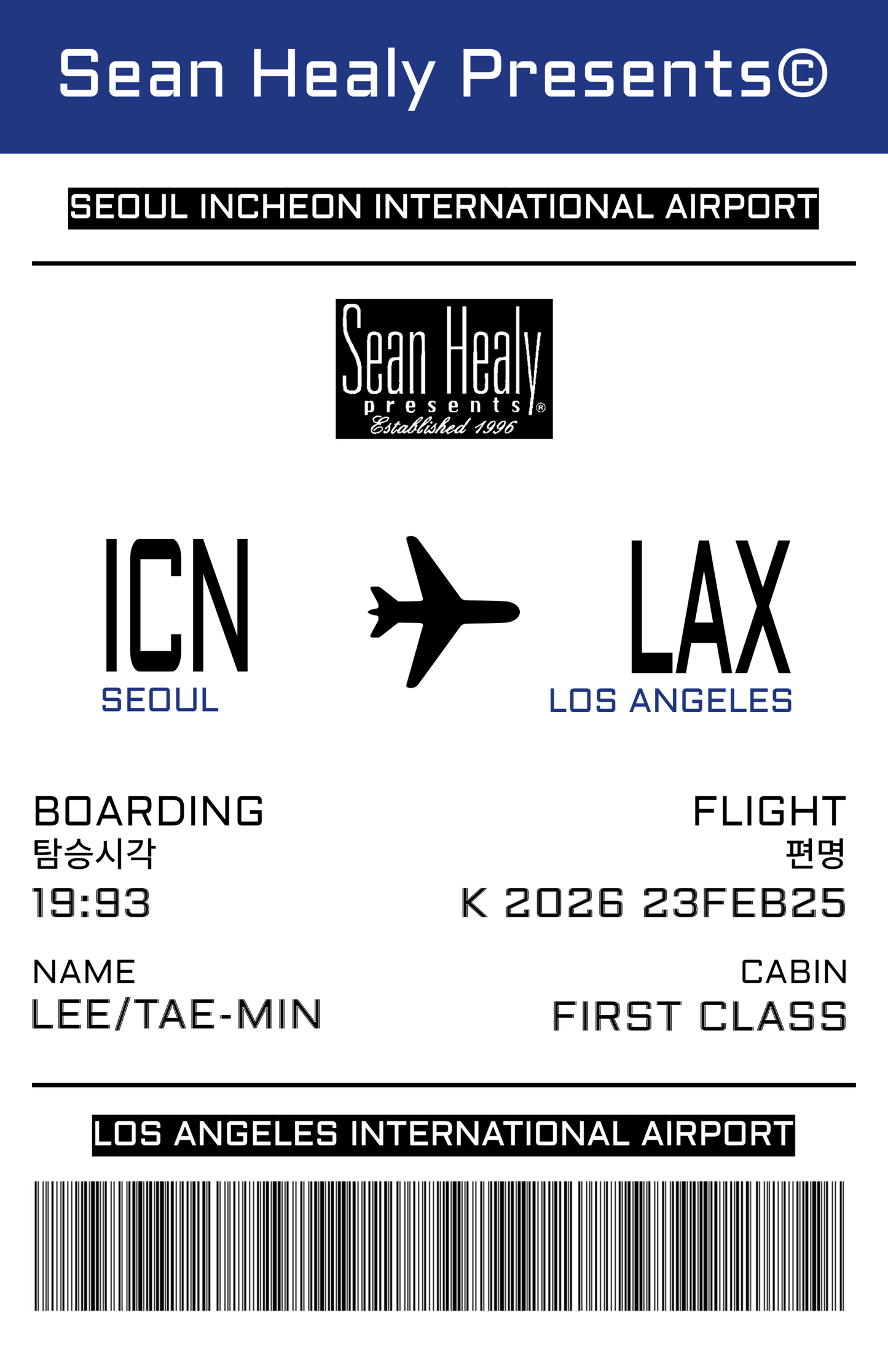 Taemin - Limited Edition Commemorative Los Angeles Poster, Kia Forum (Feb. 23, 2025)