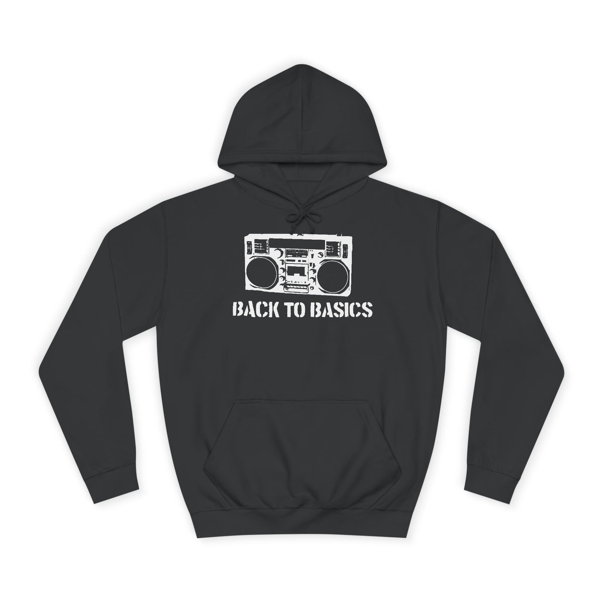 Unisex college hoodie front view – premium fleece streetwear