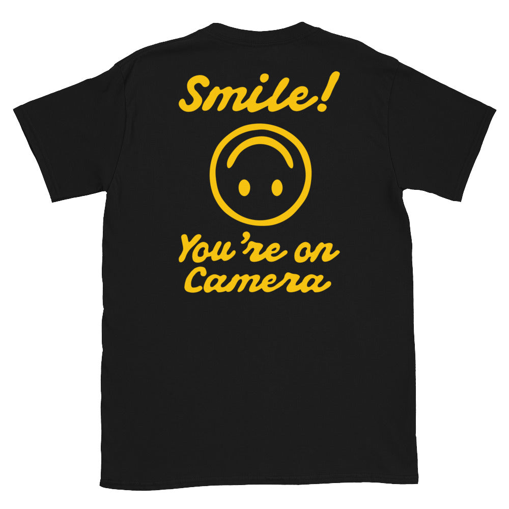 Deante' Hitchcock Junkie In The Sun "Smile" Unisex T-Shirt (Black)