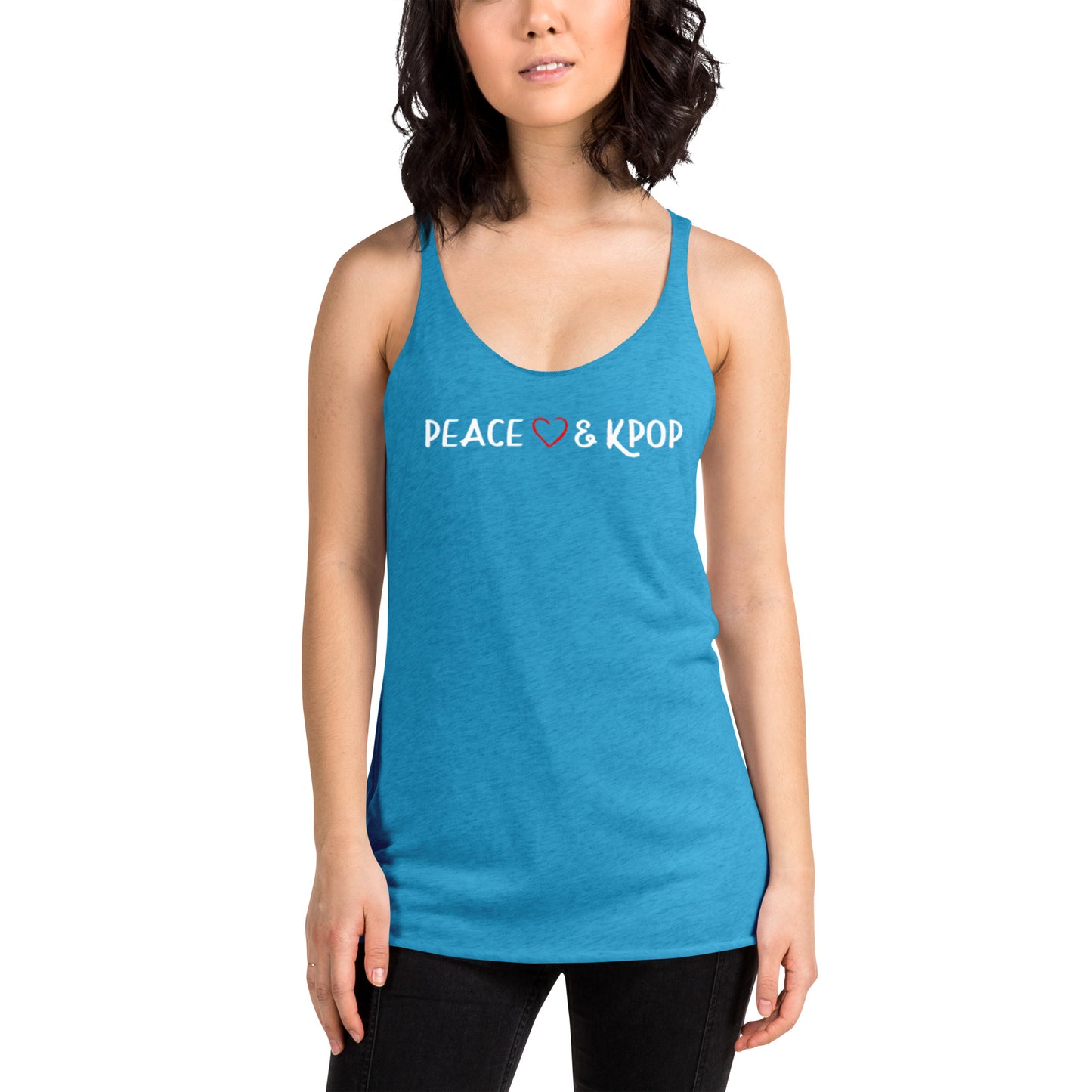 Peace, Love & KPOP Tank Top