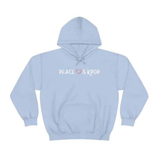 Peace, Love & KPOP Heavy Blend™ Hooded Sweatshirt