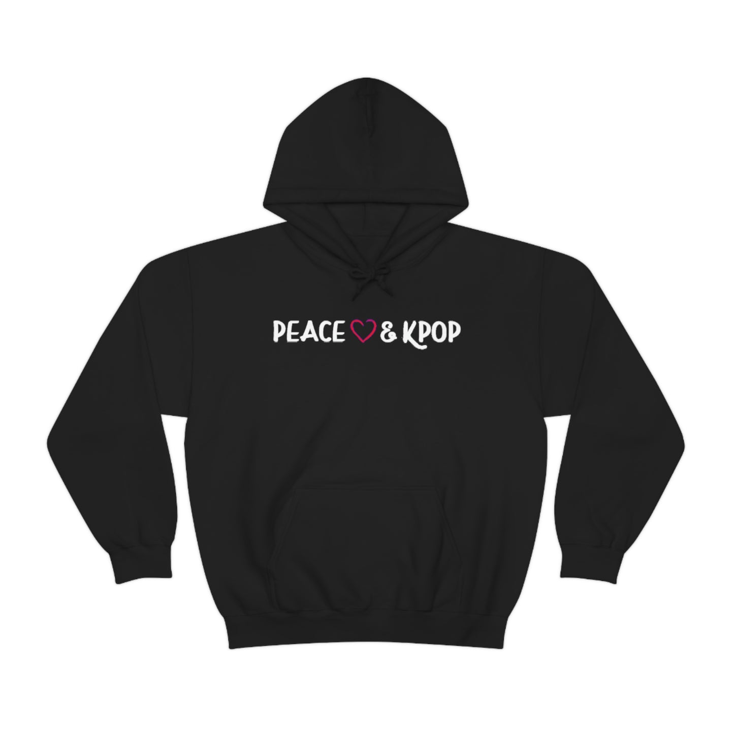 Peace, Love & KPOP Heavy Blend™ Hooded Sweatshirt