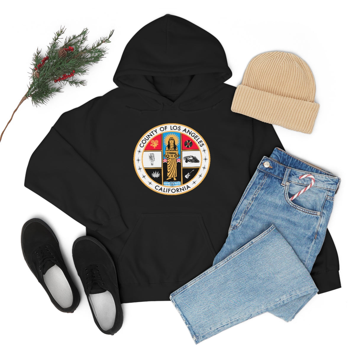 County of LA Hoodie | Black