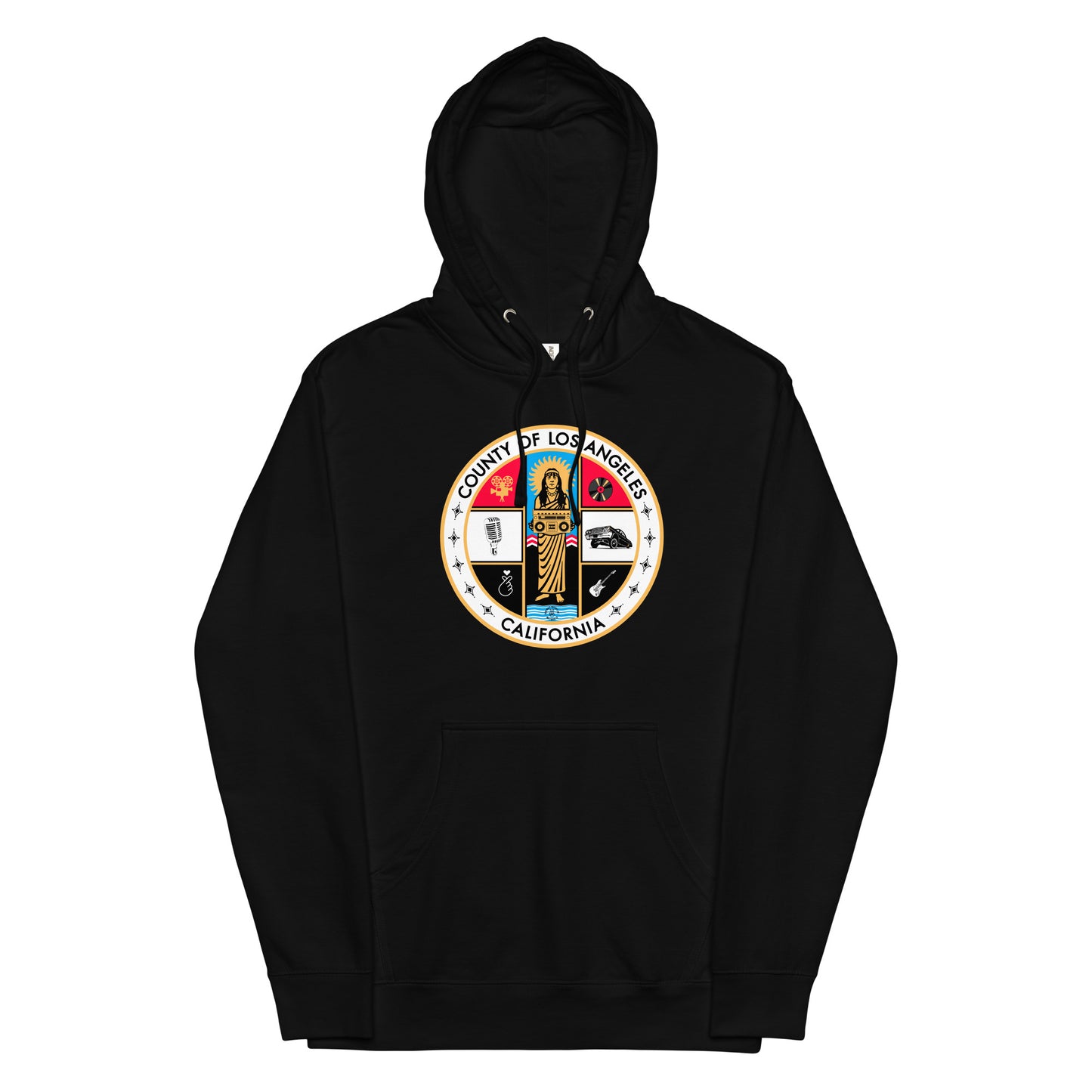 K-Pop x LA County unisex midweight hoodie – streetwear graphic sweatshirt