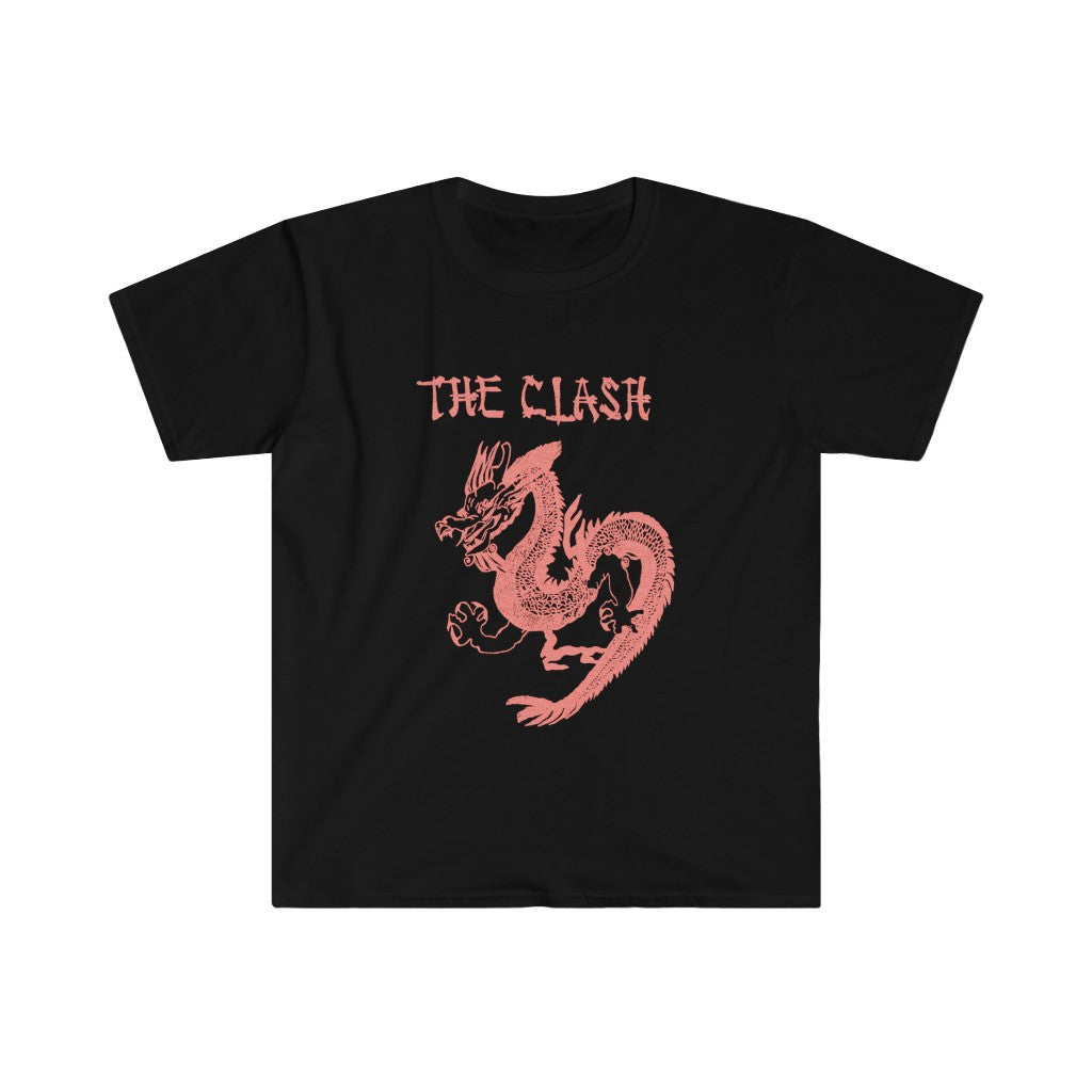 Unisex K-pop graphic t-shirt front view – black cotton tee