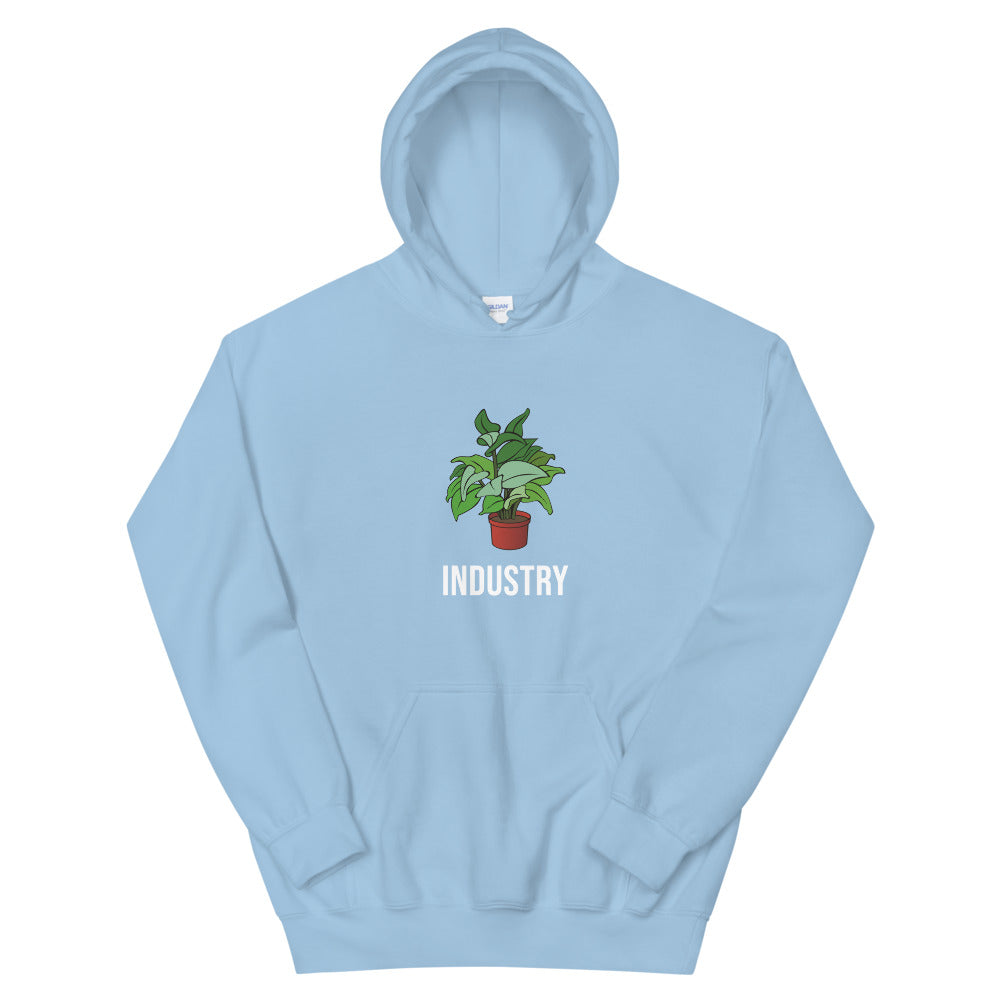 unisex industry plant hoodie light blue colors