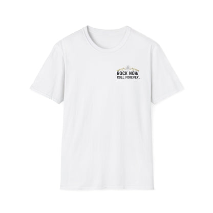 Rock Now Roll Forever Unisex T-Shirt [Bolts x Stars]