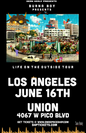 Burna Boy - Limited Edition Catch One Los Angeles Poster (2018)