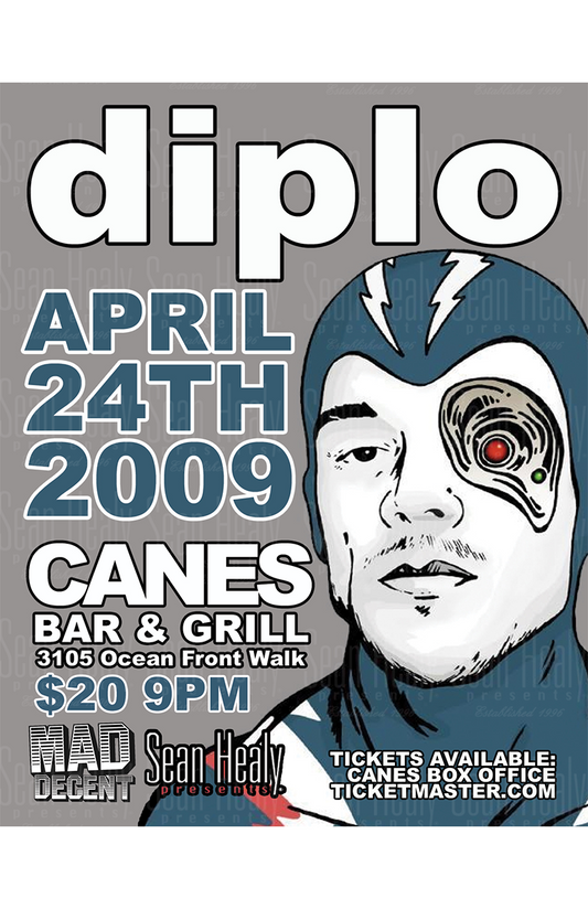 Diplo - Limited Edition San Diego Poster, Canes (2009)