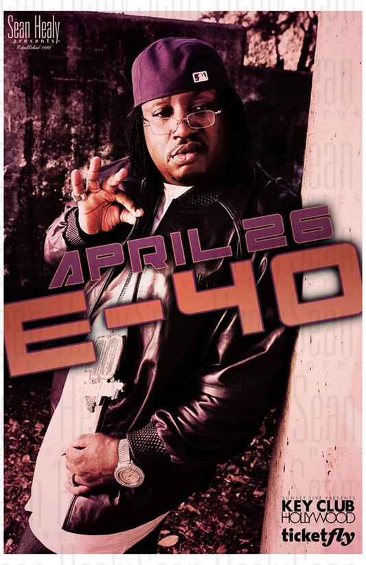 Promotional poster for a concert featuring a person with text about date and location.