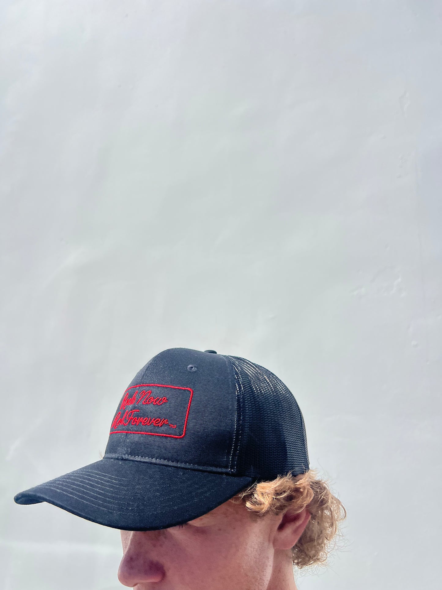 Rock Now, Roll Forever – Embroidered Mesh Snapback Cap