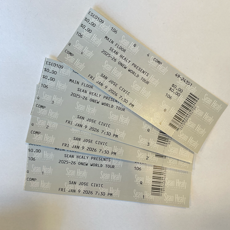 ONEW at San Jose Civic in San Jose - Archive Concert Ticket Stubs (Jan