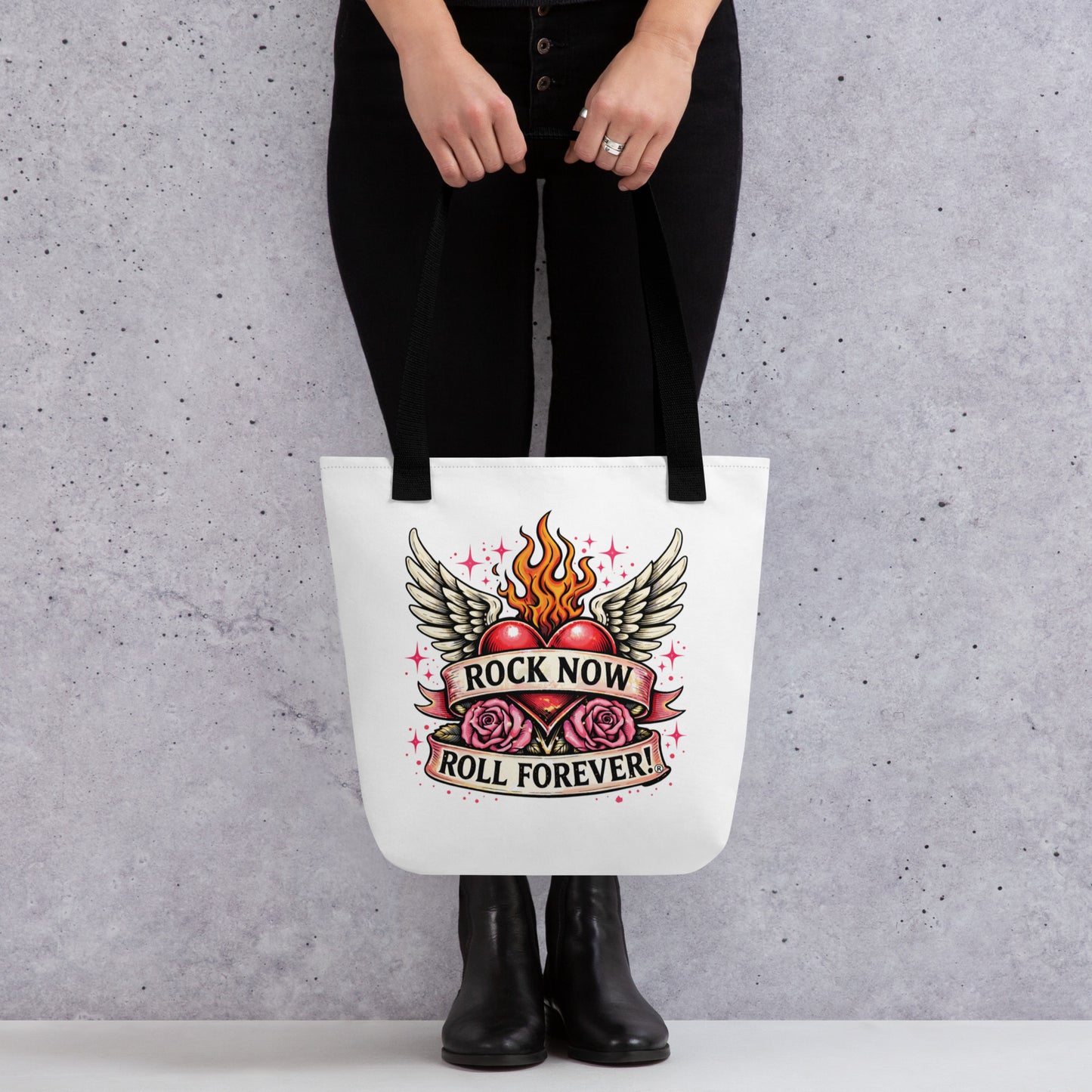 Rock Now Roll Forever! Tote bag