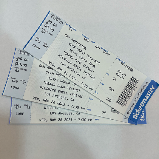 ARTMS at Wilshire Ebell Theatre in Los Angeles - Commemorative Concert Ticket Stubs (Nov. 26, 2025)