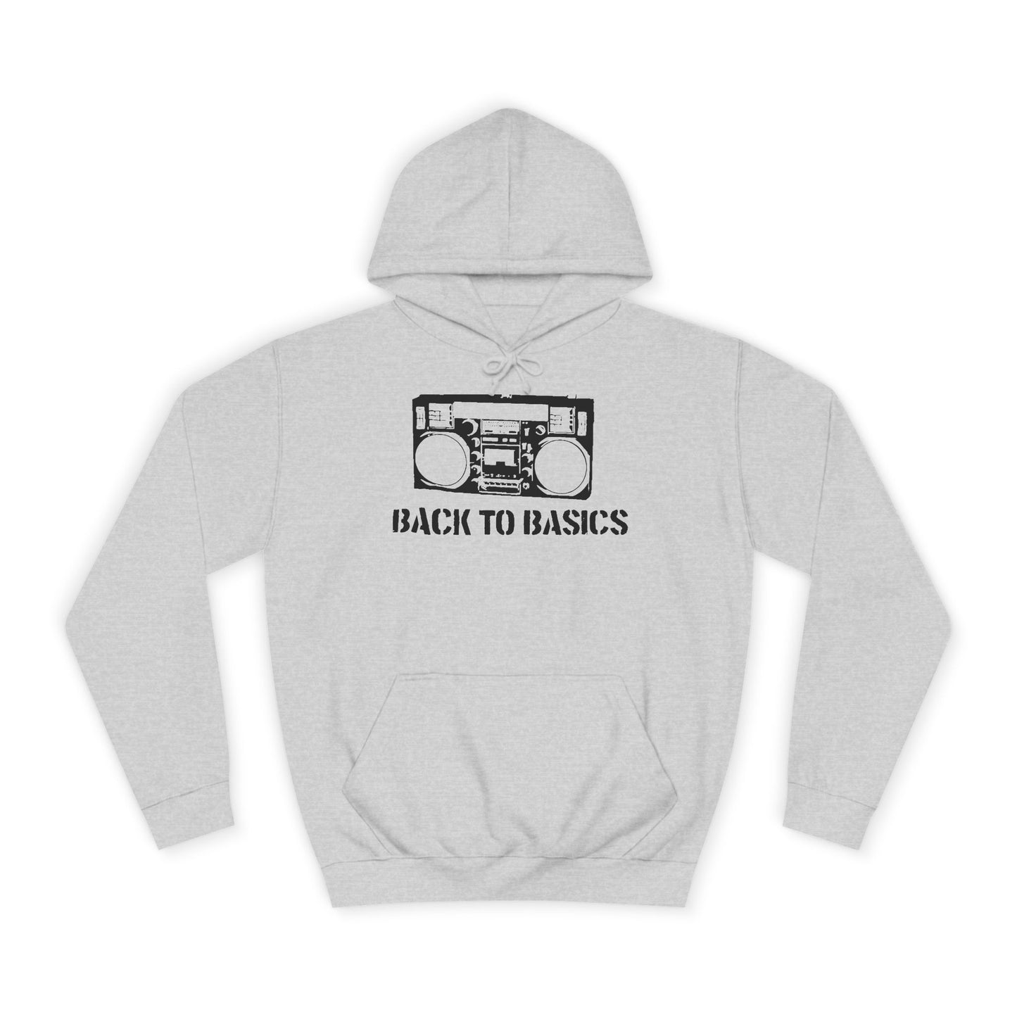 Back to Basics premium unisex college hoodie – minimalist streetwear sweatshirt