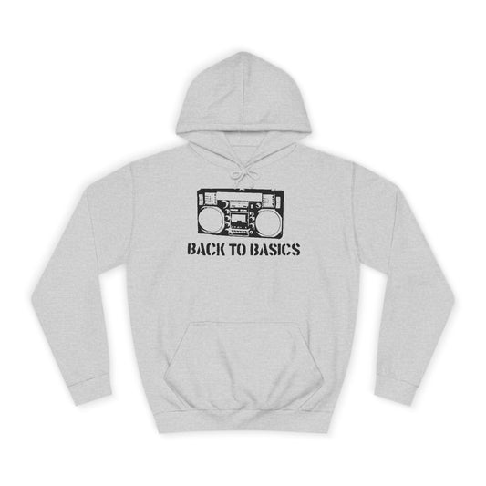Back to Basics premium unisex college hoodie – minimalist streetwear sweatshirt