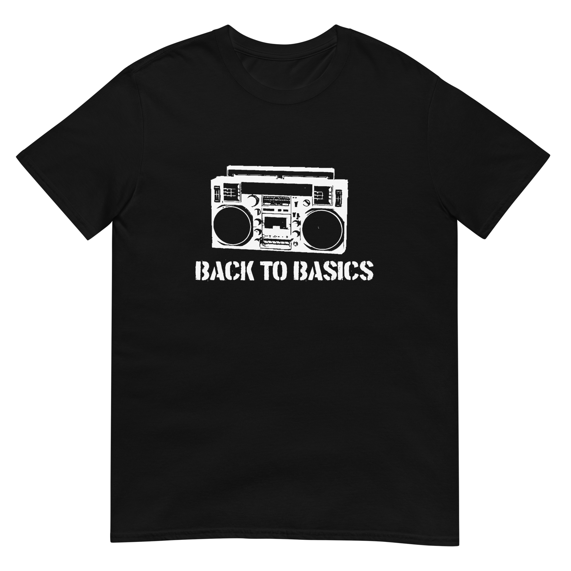 Back to Basics unisex black t-shirt – minimalist streetwear tee