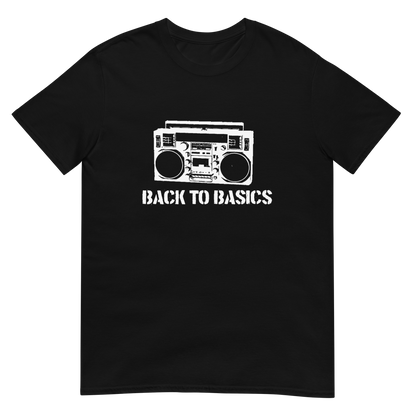 Back to Basics unisex black t-shirt – minimalist streetwear tee