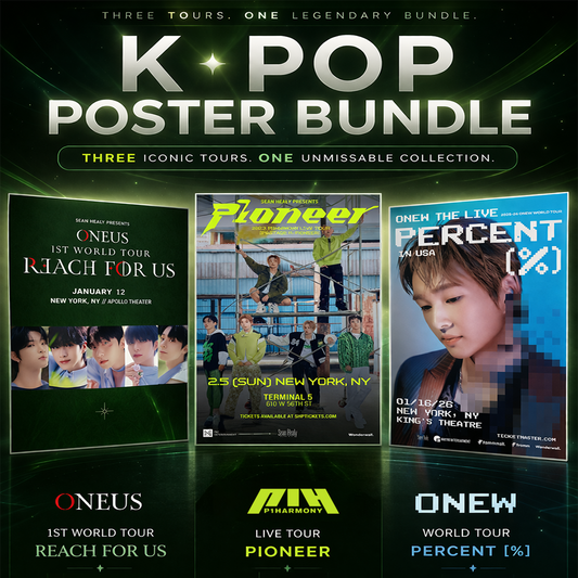 ONEUS, P1Harmony, ONEW - Archived Concert Poster Bundle