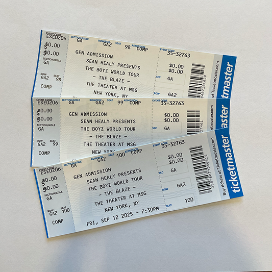 The Boyz at The Theater at MSG in New York - Commemorative Concert Ticket Stubs (Sep. 12 2025)