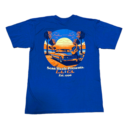 Los Angeles city graphic t-shirt front view – unisex cotton shirt