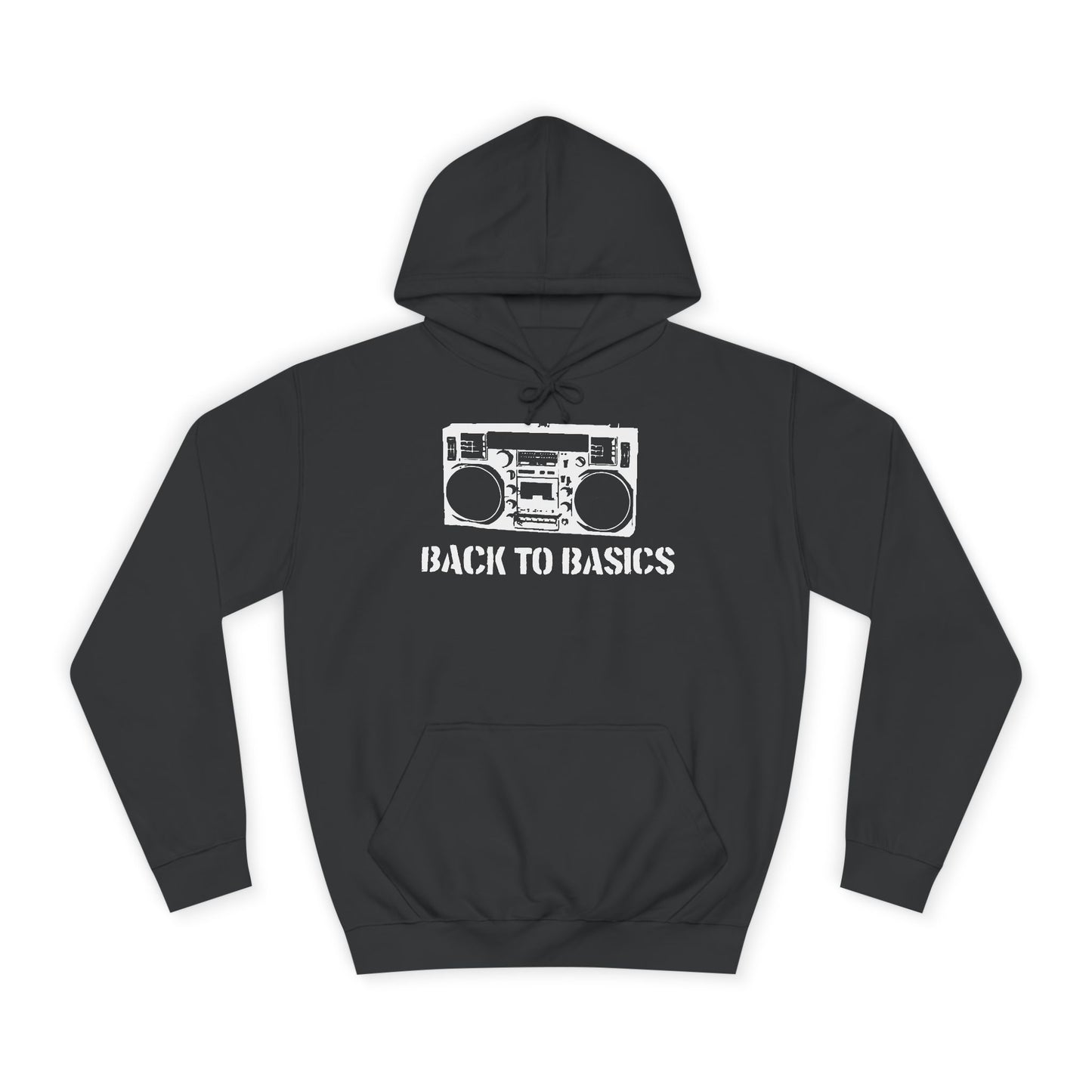 Unisex college hoodie front view – premium fleece streetwear