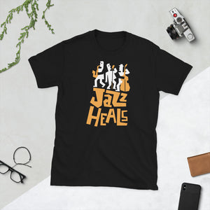 Jazz Heals - Short-Sleeve Unisex T-Shirt (Black)