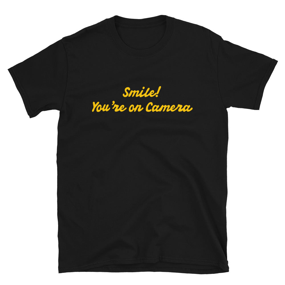 Deante' Hitchcock Junkie In The Sun "Smile" Unisex T-Shirt (Black)