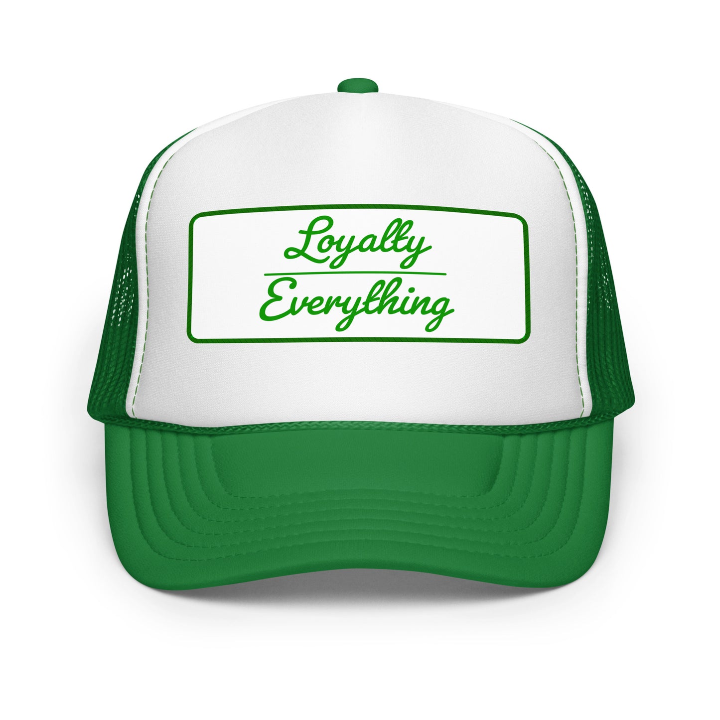 green foam trucker hat – unisex breathable mesh snapback cap