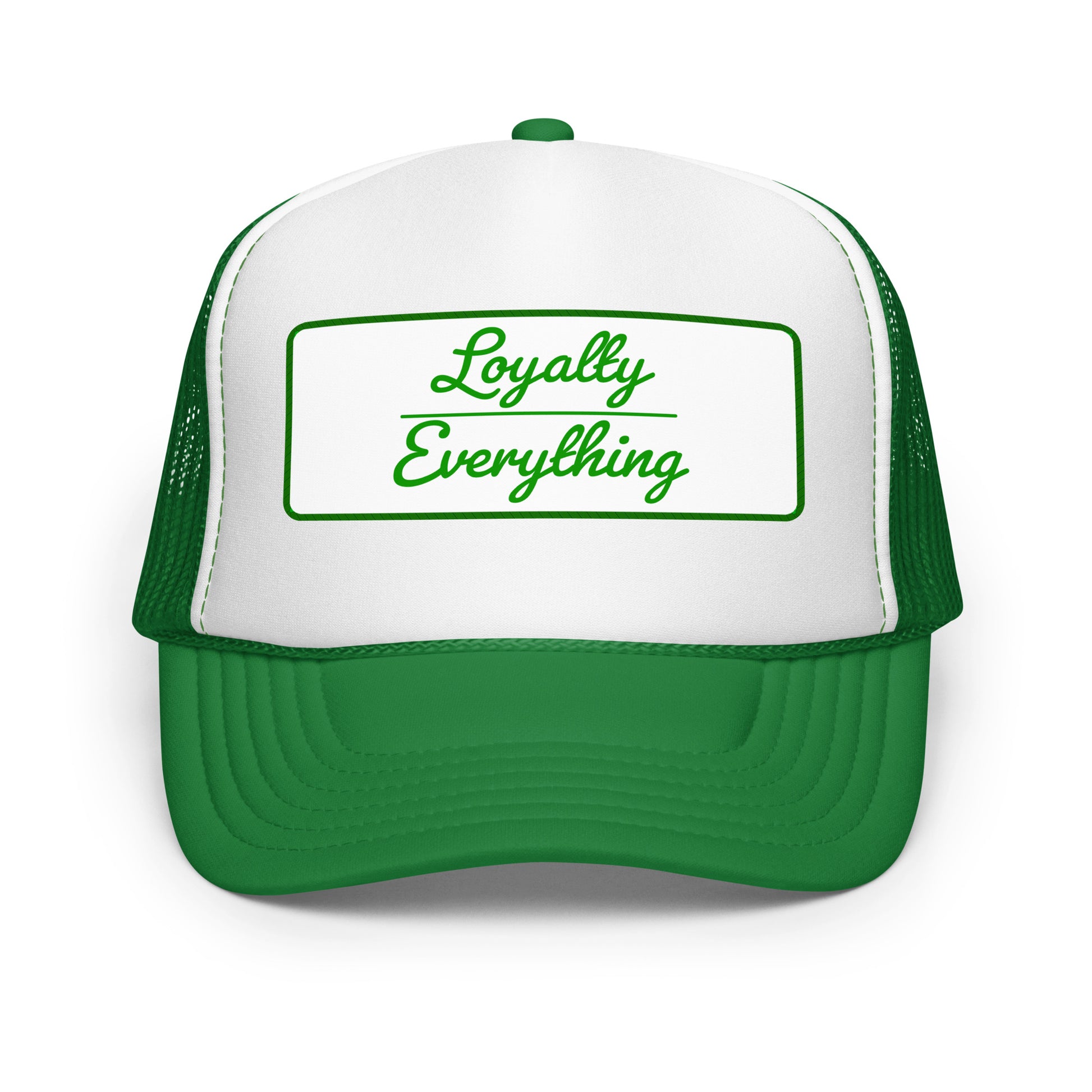 green foam trucker hat – unisex breathable mesh snapback cap