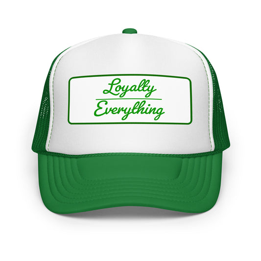 green foam trucker hat – unisex breathable mesh snapback cap