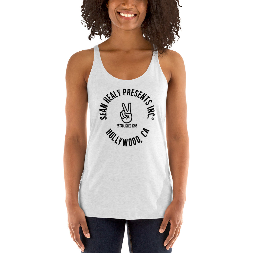 SHP Peace Sign Ladies Tank Top | White