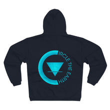 Load image into Gallery viewer, Circle The Earth Zip Hoodie Unisex

