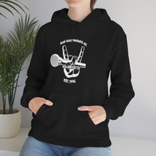 Load image into Gallery viewer, SHP Peace Mic Heavy Blend™ Hooded Sweatshirt (Black)
