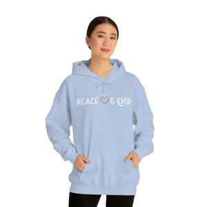 Peace, Love & KPop Heavy Blend™ Hooded Sweatshirt