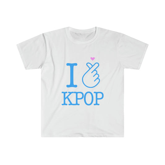 SHP K-pop unisex white graphic t-shirt – softstyle streetwear tee