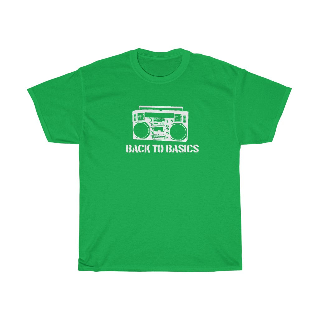 Printify Back to Basics T Shirt Irish Green M