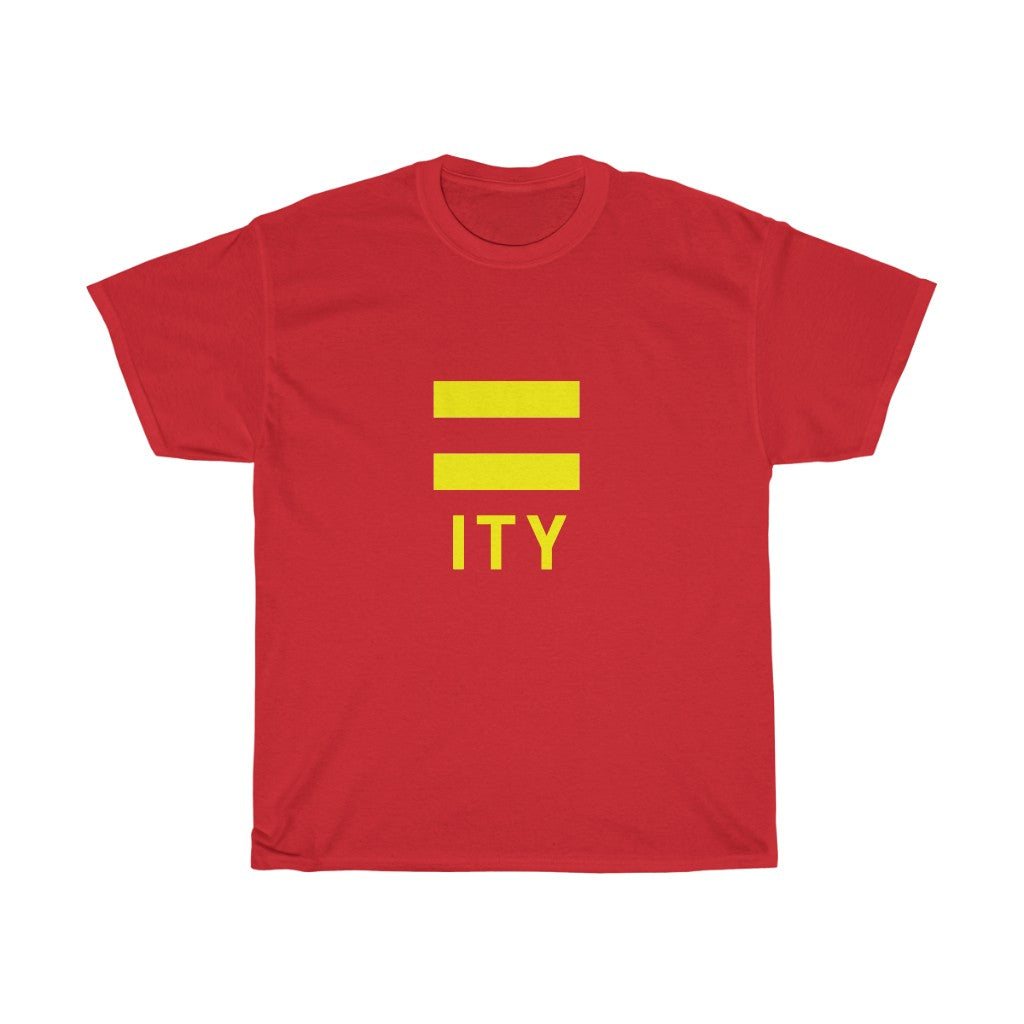 casual streetwear red equality t-shirt