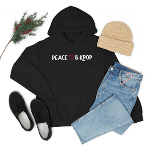 Peace, Love & KPop Heavy Blend™ Hooded Sweatshirt