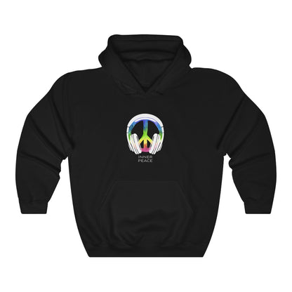 Unisex streetwear hoodie with Inner Peace graphic design