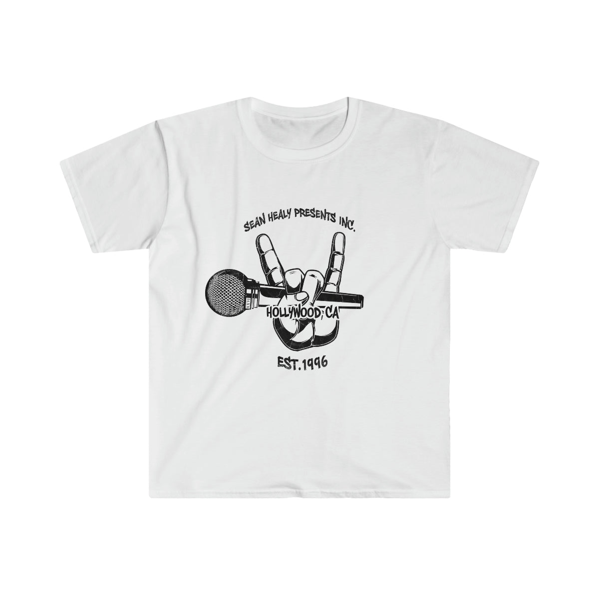 Peace Mic unisex White graphic Tshirt– music streetwear shirt
